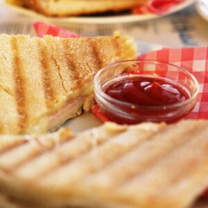 hotel, morning, sandwich, ketchup, european style dining, breakfast, napkin, brunch, bread, toast, butter, 90's, triangle, cut, the valley, family, ketchup, ketchup, ketchup, ketchup, ketchup, brunch